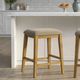 Armen Living Jane Amber Glow/Twilight Taupe Counter Stool-1