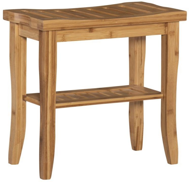 Linon Bracken Natural Bamboo Accent Stool Hoelscher s Fine Furniture Appliances Electronics Floresville and Pleasanton TX
