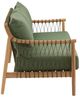 Dovetail Furniture Tahoe Green/Natural Fabric/Wooden Sofa-3