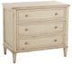 Century® Madeline Worn Light Gray 3-Drawer Nightstand-0