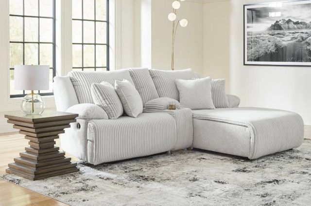 Signature Design by Ashley® Top Tier 3-Piece Alloy Right-Arm Facing Manual Reclining Sectional and Chaise-4