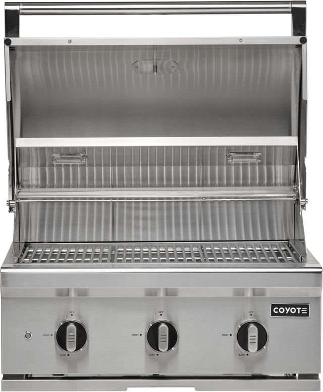 Coyote® C-Series 3-Burner Stainless Steel Built-In Natural Gas Grill-0
