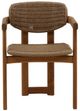 Dovetail Furniture Alva Light Brown Fabric/Wooden Outdoor Dining Chair-1