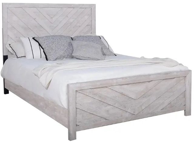 New Classic® Home Furnishings Biscayne Driftwood Queen Panel Bed-0