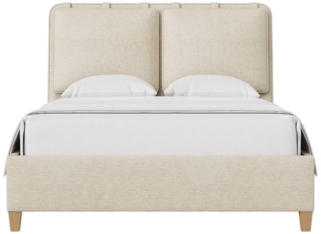 Artisan & Post by Vaughan-Bassett Pure Maple Sandstone/Syrup Queen Upholstered Panel Bed-2