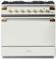 AGA™ Elise Series 36" White Pro Style Dual Fuel Range-0