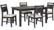 New Classic® Home Furnishings Sable Crest 5-Piece Black/Ebony Dining Table Set-2