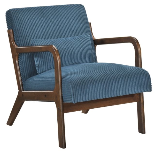 Homelegance® Twill Blue/Brown Accent Chair-0