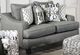 Furniture of America® Verne Bluish Gray Loveseat-0