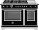 Bertazzoni Heritage Series 48" Nero Matt Freestanding Dual Fuel Range-0