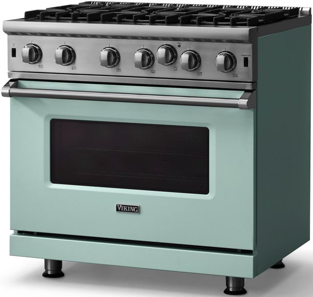 Viking® 5 Series 36" Splash Pro Style Natural Gas Range-2
