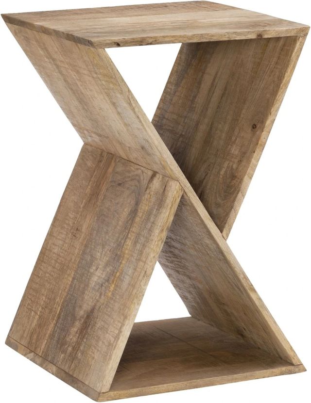 Powell® Titus Natural Triangle Side Table-0