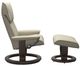 Stressless® by Ekornes® Customizable Admiral Medium Manual Recliner and Ottoman -1