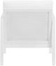 Linon Alora White Aluminum/Fabric Outdoor Armchair-5