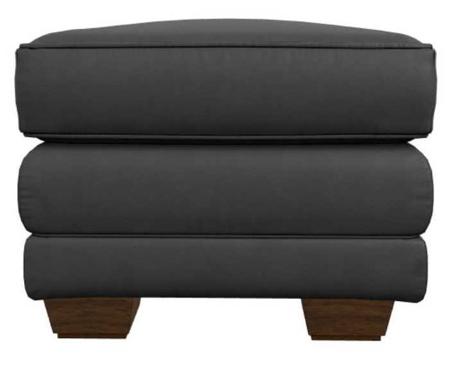 La-Z-Boy® Mackenzie Navy Leather Ottoman-3