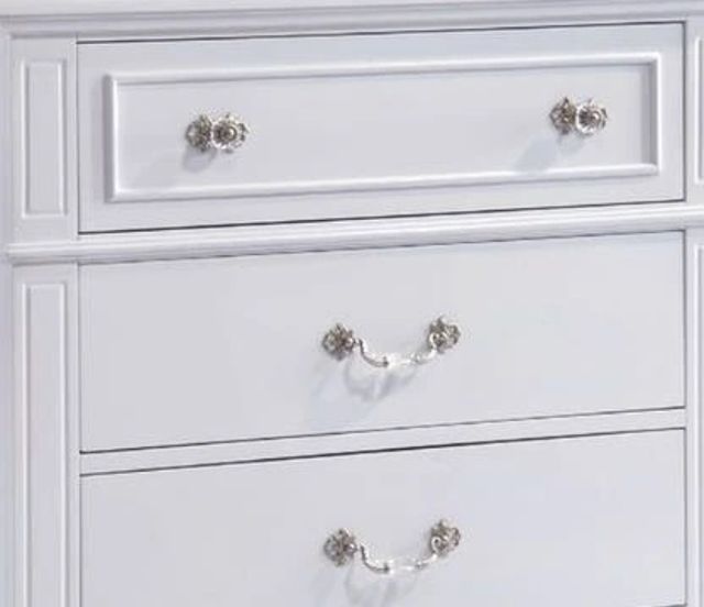 Elements International Alana White Lacquer Youth Chest-2