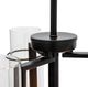 YHD Prairie Matte Black 3-Light Chandelier-3