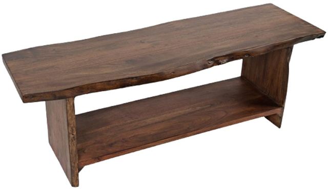 Jofran Inc. Global Archive Cooper Light Chestnut Storage Bench-3