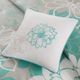 Olliix by Madison Park Aqua Queen Lola Comforter Set-4