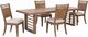 Liberty Furniture Shaker Lakes 5-Piece Harvest Brown/Taupe Double Pedestal Dining Table Set-0