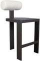 Uttermost® Bolster Back Java Black/Oyster Aluminum/Fabric Outdoor Bar Stool-5