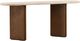 Dovetail Furniture Oja Brown/Cream Console Table-0