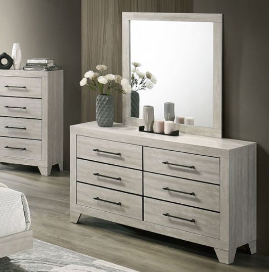 Furniture of America® Dubuque Light Gray Dresser-0