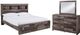 Benchcraft® Derekson 3-Piece Multi Gray Queen Storage Panel Bed Set-0