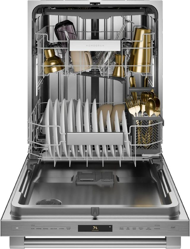 Monogram® 24" Stainless Steel Fully Integrated Top Control Built-In Dishwasher-2