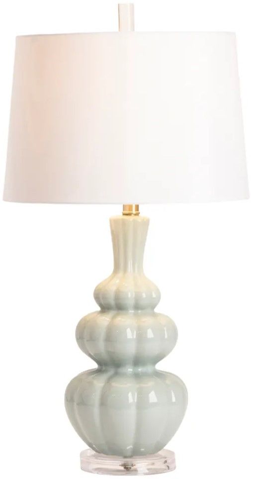 Crestview Collection Strata Pale Blue Table Lamp-1