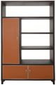 Michael Amini® 21 Cosmopolitan™ Diablo Orange/Umber Left-Door Bookcase-1