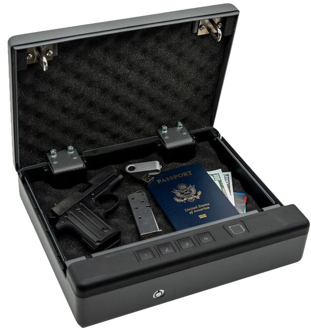 Liberty Safe HDV-150X Black Biometric Handgun Vault-1