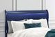 Global Furniture USA Charlie Blue Queen Sleigh Bed with LED-2