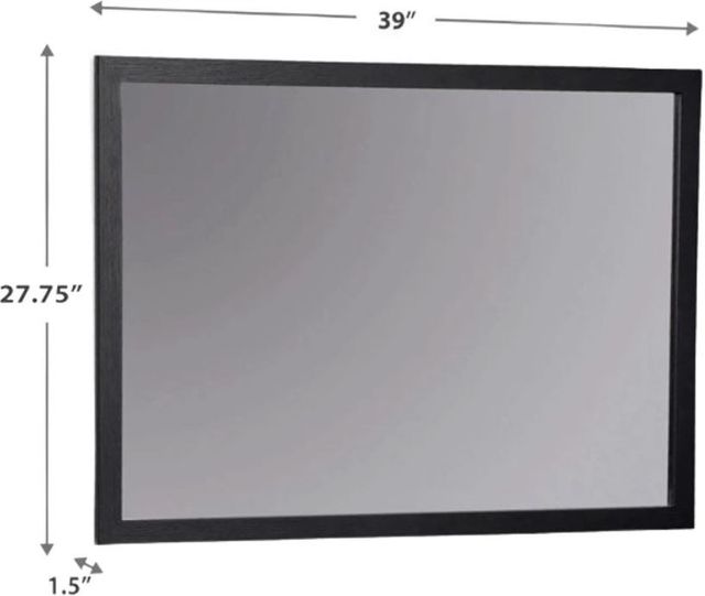 Signature Design by Ashley® Danziar Black Bedroom Mirror-3