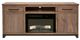 International Furniture Direct Natural Parota Brown 70" Electric Fireplace -1