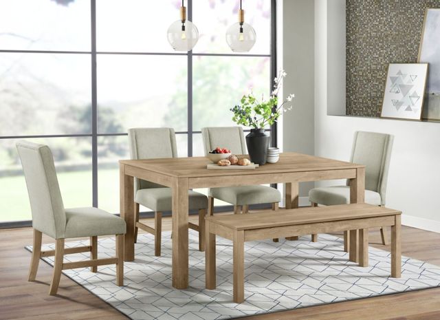 Elements International Eleanor 6-Piece Brown Dining Set-1