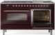 Ilve® Nostalgie II Series 60" Burgundy Pro Style Dual Fuel Range-3