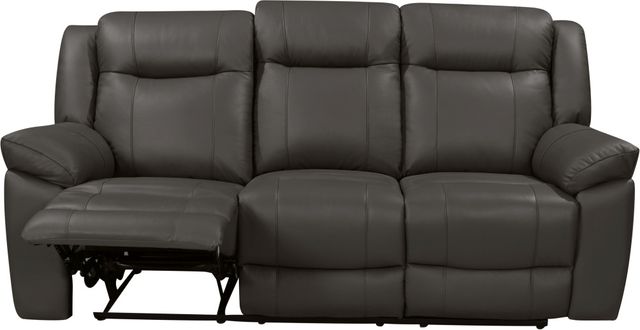 New Classic® Home Furnishings Taggart Gray Dual Reclining Sofa-2