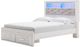 Signature Design by Ashley® Altyra White Queen Upholstered Storage Bookcase Bed-2