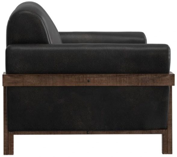 International Furniture Direct Loft Brown Black Sofa-3