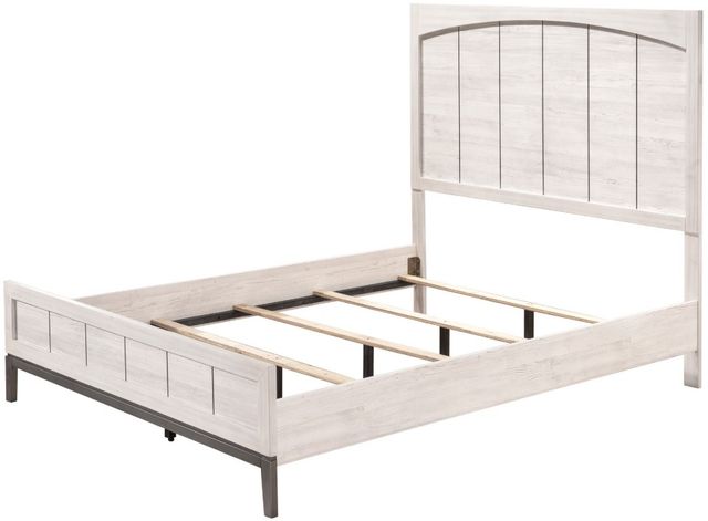 Crown Mark Veda White King Panel Bed-2