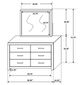 Coaster® Brantford Barrel Oak Dresser and Mirror-4
