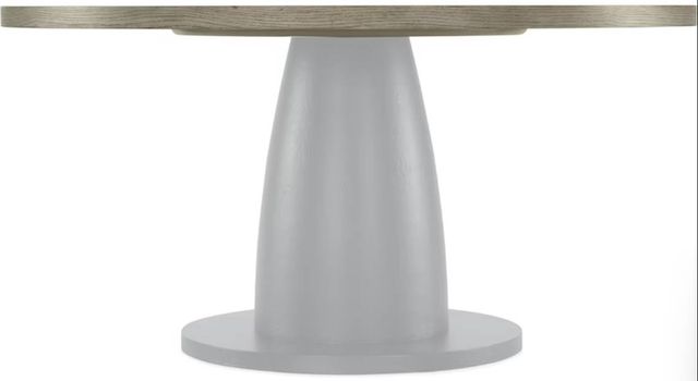 Hooker® Furniture Linville Falls Blue Ridge Mink 60" Round Dining Table with Textured Black Base-3