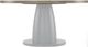 Hooker® Furniture Linville Falls Blue Ridge Mink 60" Round Dining Table with Textured Black Base-3