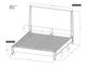 International Furniture Direct Parota Nova Natural Wood King Platform Bed Footboard with Rails-2