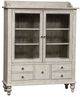 Liberty Furniture Whitney Antique Linen/Weathered Gray Display Cabinet-1