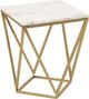 TOV Furniture Leopold White Marble Side Table-2