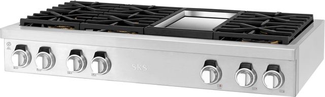 SKS 48" Stainless Steel Natural Gas Rangetop-2
