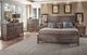 American Woodcrafters 2800 Aurora Weathered Gray King Panel Bed-1