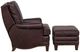 Fairfield® Customizable Pelle Provisions Presley Ottoman with Nailhead Trim-4